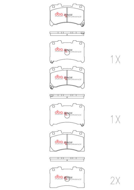 DBA DB15147RP 2022+ Toyota GR Corolla RP Performance Front Brake Pads