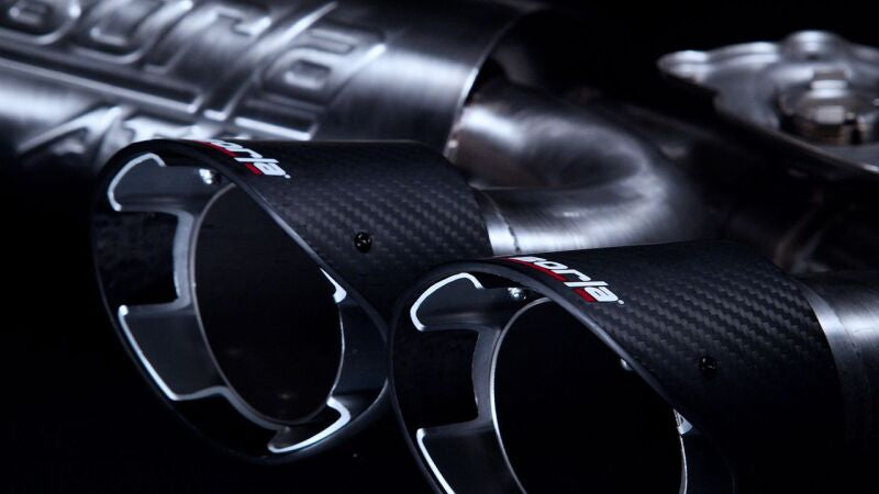 Borla 140839CF 2020 Chevrolet Corvette C8 6.2L ATAK 3in Exhaust System Dual Round Angle Cut Carbon Fiber Tips