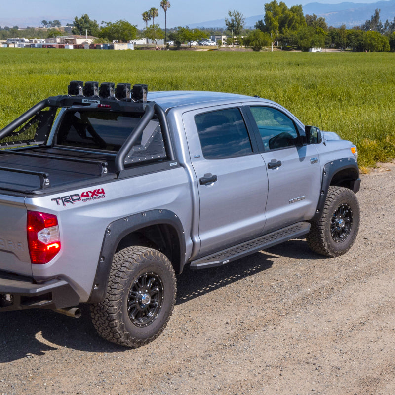 Go Rhino 69443687PC 2022 Toyota Tundra Crew Max 4dr RB20 Kit w/RB20 Running Board + Brkts - Tex. Blk