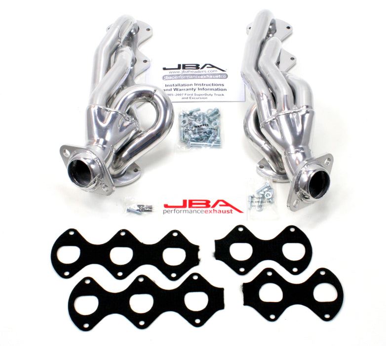 JBA 1670SJS 05-10 Ford F-Series 6.8L 3V V10 1-1/2in Primary Silver Ctd Cat4Ward Header