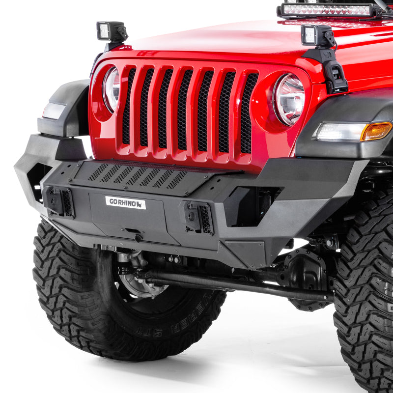Go Rhino 230121T 07-20 Jeep Wrangler JL/JLU/JK/JKU/Gladiator JT Trailline Front Full Width Bumper