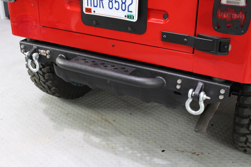 Fishbone Offroad FB22072 97-06 Jeep Wrangler TJ Rear Bumper W/Step Piranha Series