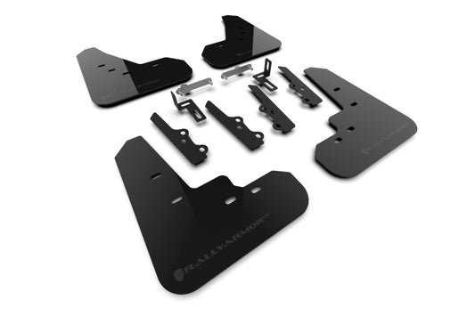 Rally Armor MF111-UR-BLK-DGRY 2025+ Kia K4 Black Mud Flap Dark Grey Logo