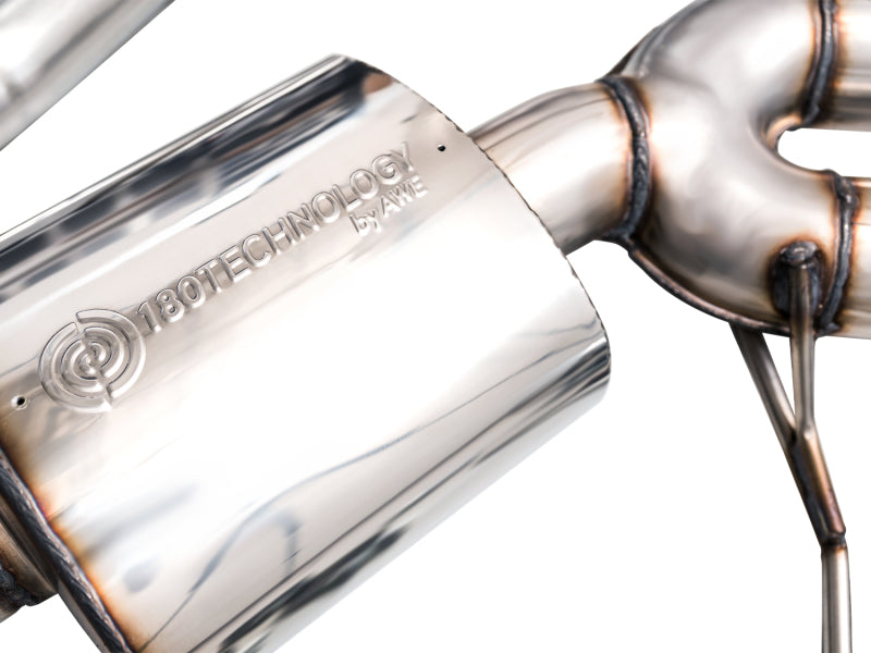 AWE Tuning 3015-42951 19-21 Porsche Macan 3.0T/2.9TT Touring Edition Catback Exhaust w/ Chrome Silver Tips
