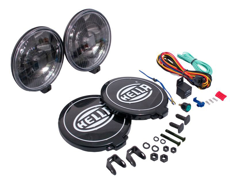 Hella 005750991 500 Series 12V Black Magic Halogen Driving Lamp Kit