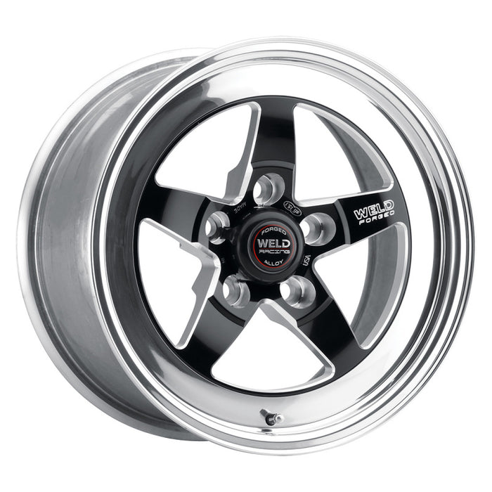 Weld 71MB-508A55A S71 15x8 / 5x4.5 BP / 5.5in. BS Black Wheel (Medium Pad) - Non-Beadlock