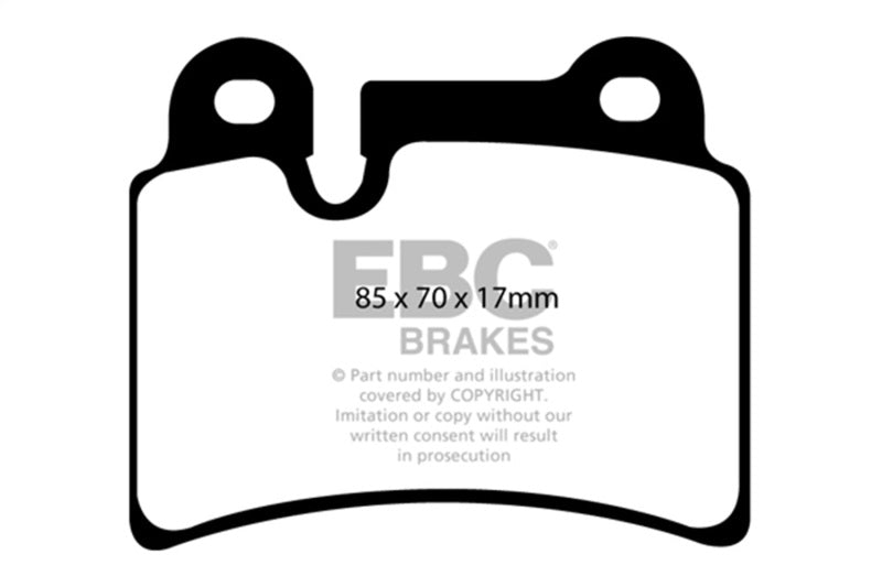 EBC DP31944C 06-09 Volkswagen Touareg 3.6 (2 pin holes at top of backplate) Redstuff Rear Brake Pads