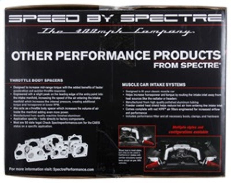 Spectre 9089 2018 Jeep Wrangler V6-3.6L F/I Air Intake Kit - Polished w/Red Filter