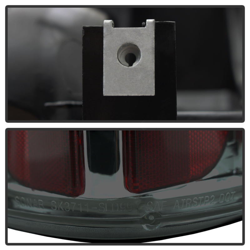 SPYDER 5002099 Spyder Chevy Silverado 1500/2500 99-02 (Not Stepside) Euro Style Tail Lights Smke ALT-YD-CS99-SM