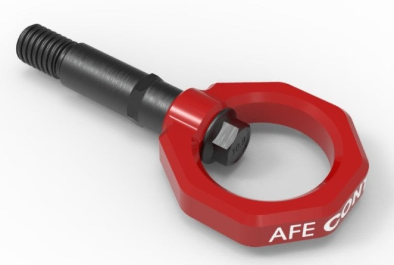 aFe 450-721002-R Control Rear Tow Hook Red 20-21 Toyota GR Supra (A90)