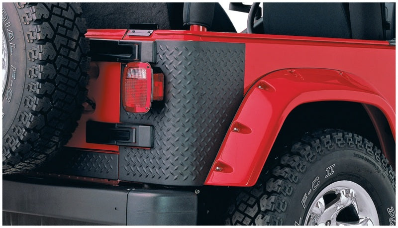Bushwacker 14001 97-06 Jeep Wrangler Trail Armor Rear Corners - Black