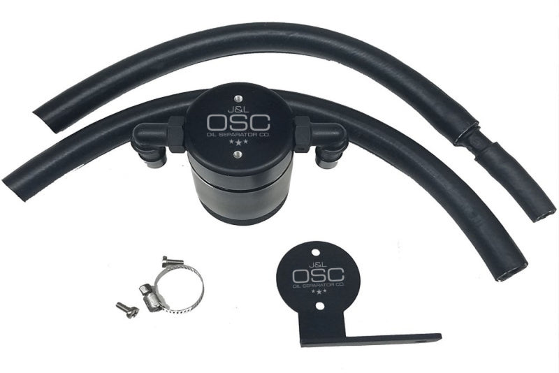 J&L 3021F-B 13-18 Ford Focus ST Front Oil Separator 3.0 - Black Anodized