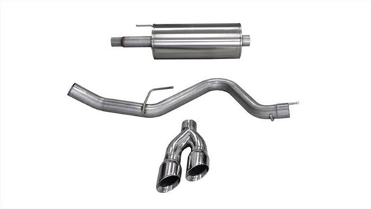 CORSA Performance 14837 Corsa 15-20 Ford F-150 5.0L V8 (Super Crew Cab) Polished Sport Single Side Dual 4in Tips CB Exhaust
