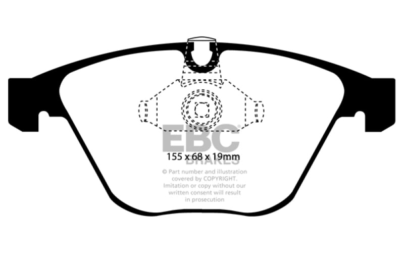 EBC DP31449C 08-10 BMW M3 4.0 (E90) Redstuff Front Brake Pads