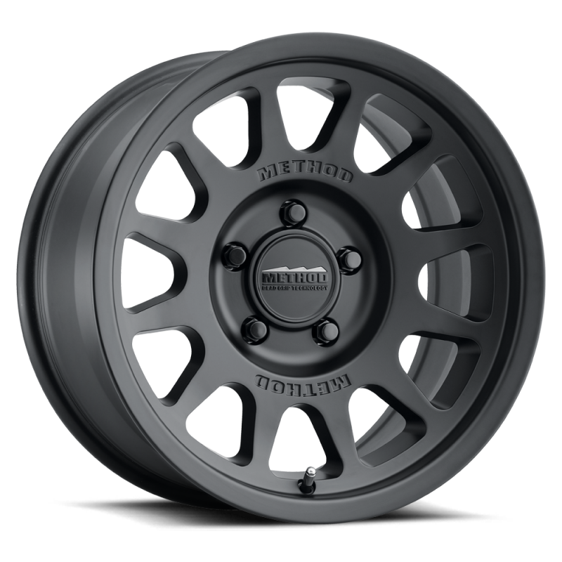 Method Wheels MR70378550525 Method MR703 17x8.5 +25mm Offset 5x5 71.5mm CB Matte Black Wheel