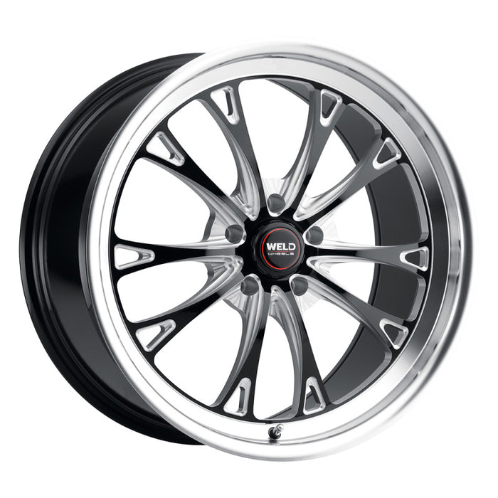 Weld S15700575P38 S157 20X10.5 Belmont Drag 5X127 ET38 BS7.25 Gloss Black MIL Dia 71.5