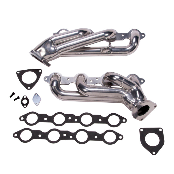 BBK 40060 99-04 GM Truck SUV 6.0 Shorty Tuned Length Exhaust Headers - 1-3/4 Silver Ceramic