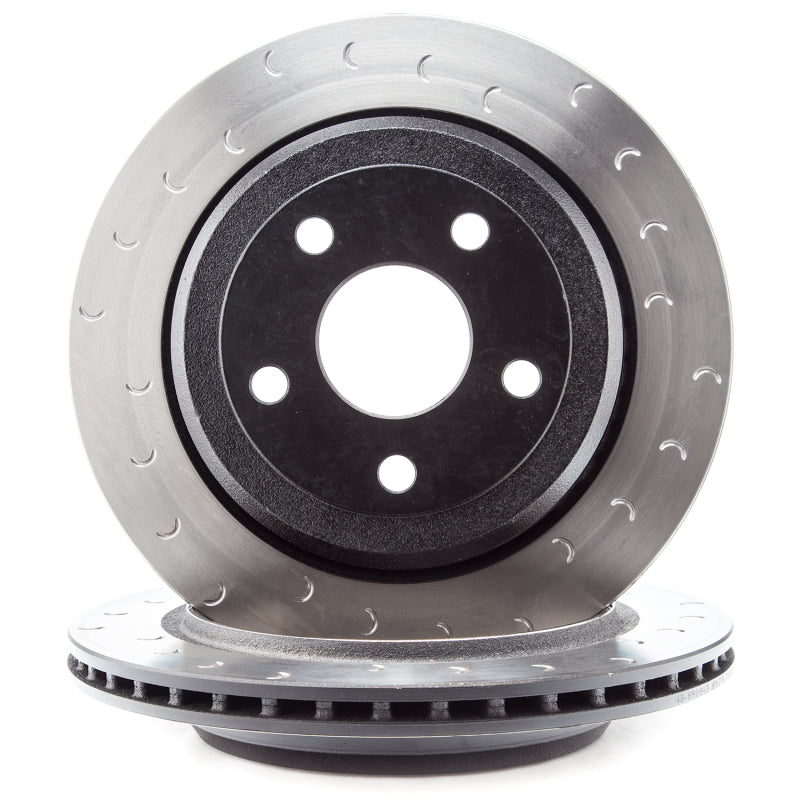 Alcon BKR5059D12 2007+ Jeep JK-JL 330x22mm Rotors 4-Piston Calipers Rear Brake Kit (Includes Brake Lines) - Red