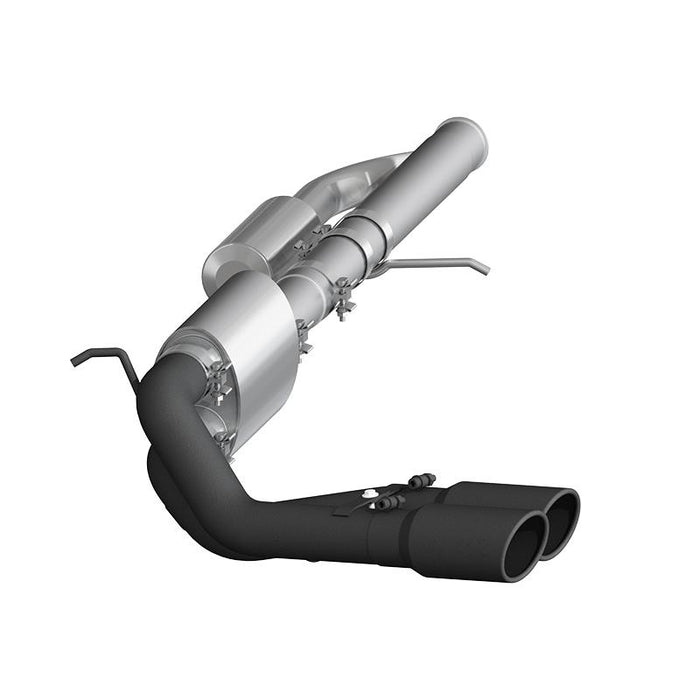 MBRP S5081BLK 09+ Chevrolet Silverado 1500 3in Cat Back Pre-Axle Dual Outlet w/ 4in Tip - Black