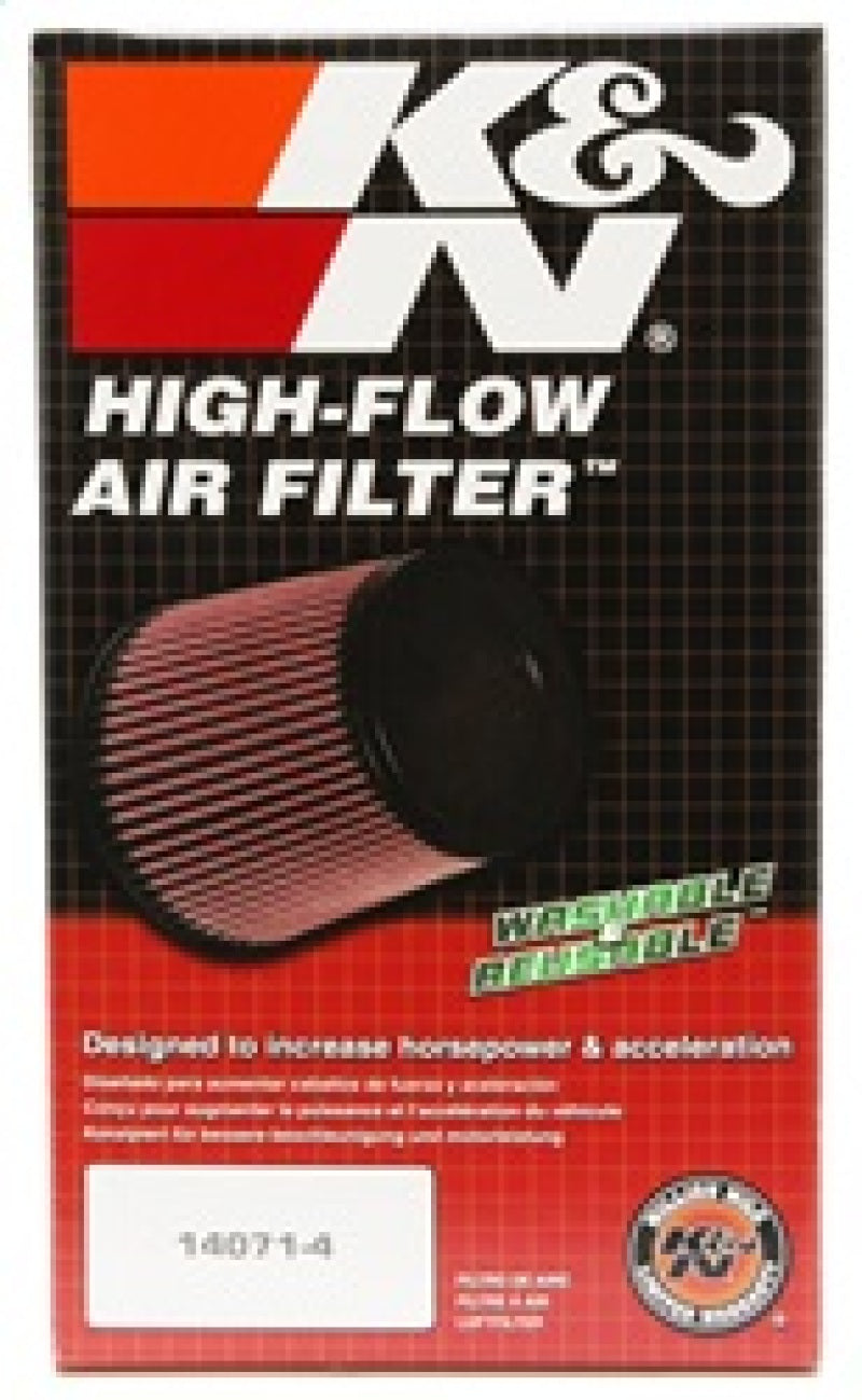 K&N Engineering RU-4690 K&N Universal Round Tapered Filter 3 inch FLG / 5 inch Bottom / 4 inch Top / 7 7/8 inch Height