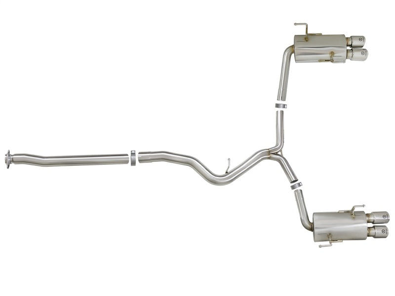 aFe 49-36801-P Takeda 3in SS Exhaust Cat-Back 15-16 Subaru WRX/STI 2.0L/2.5L Polished Tips