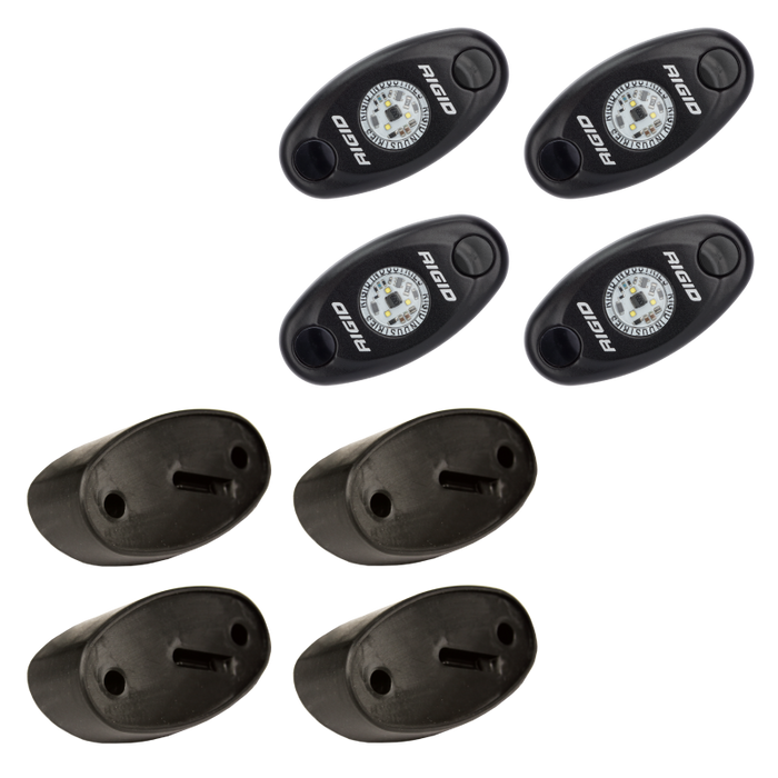 Rigid Industries 400203 Rock Light Kit- Cool White (4 lights)