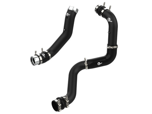 aFe 46-20444-B BladeRunner Black 3in Aluminum Charge Pipe Kit 20-21 GM Diesel Trucks V8-6.6L (td) L5P