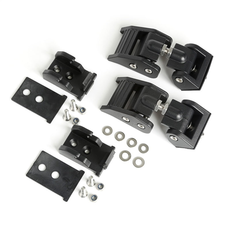 Rugged Ridge 11210.18 97-06 Jeep Wrangler TJ Textured Black Hood Catches