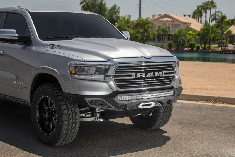 Addictive Desert Designs F551422770103 19 RAM 1500 Stealth Fighter Front Bumper w/ Winch Mount & Sensor Cut Outs