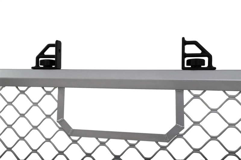 Dee Zee DZ95050R Deezee Universal Aluminum Front Truck Cargo Management Cab Rack Silver Mesh