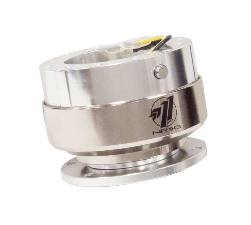 NRG SRK-200SSL Quick Release Gen 2.0 - Silver Shiny Body / Brushed Silver Ring