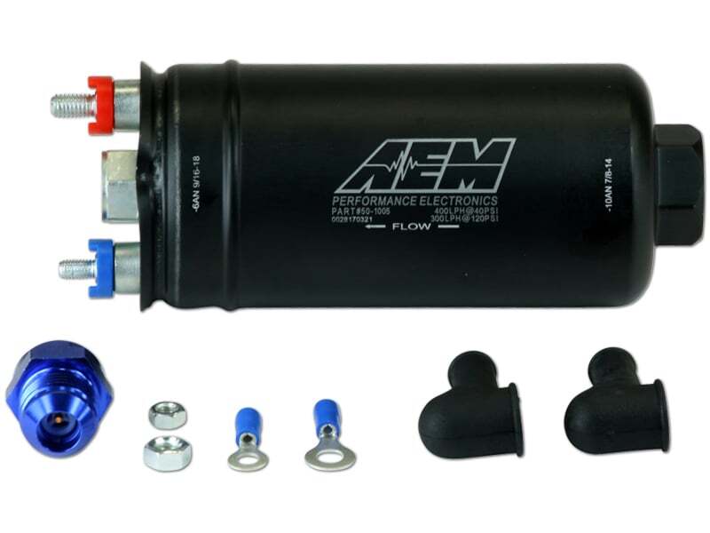 AEM 50-1005 400LPH High Pressure Fuel Pump -6AN Female Out, -10AN Female In