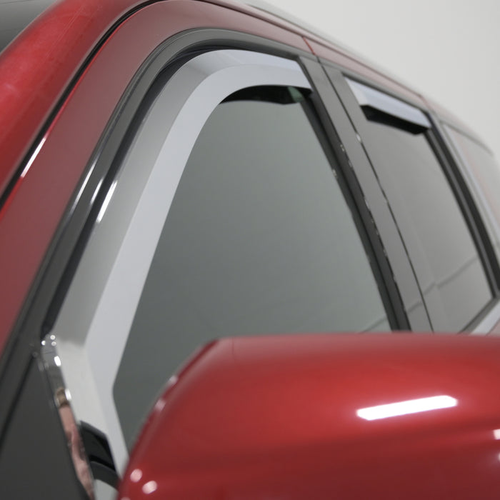 Putco 480440 14-18 Chevy Silverado LD - 4 Door - Crew Cab Element Chrome Window Visors