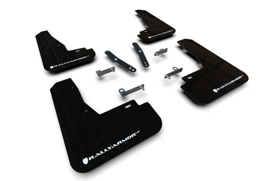 Rally Armor MF91-UR-BLK-WH 22-25 Kia EV6 Black UR Mud Flap White Logo