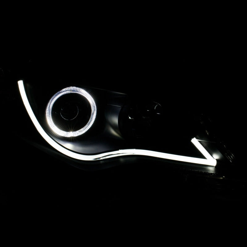 ANZO 121512 2012-2013 Toyota Camry Projector Headlights w/ Halo Black