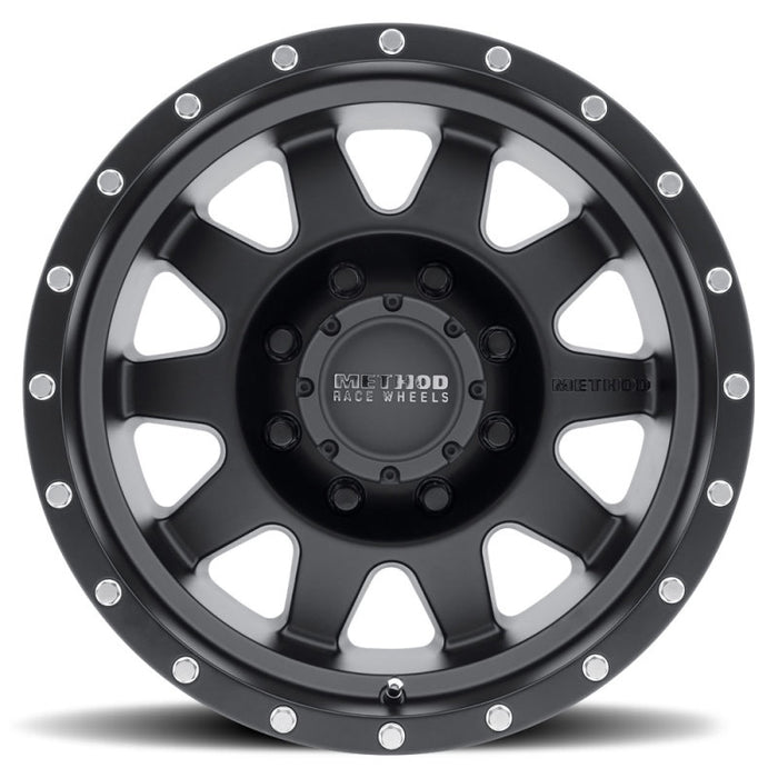 Method Wheels MR30189080518 Method MR301 The Standard 18x9 +18mm Offset 8x6.5 130.81mm CB Matte Black Wheel