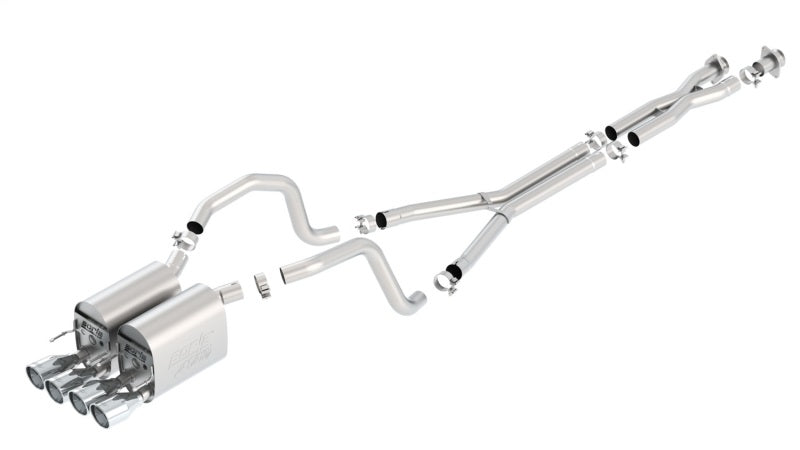 Borla 140453 05-08 Chevrolet Corvette Coupe/Convertible 2dr 6.2L 8cyl AT/MT 6spd ATAK SS Catback Exhaust