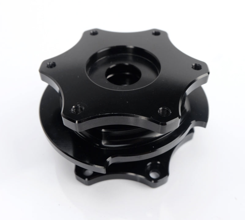 NRG SRK-R200BK-BK Quick Release SFI SPEC 42.1 - Shiny Black Body / Shiny Black Ring