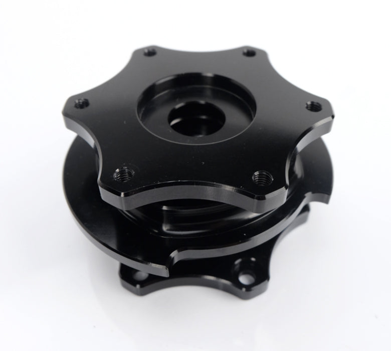 NRG SRK-R200BK-BK Quick Release SFI SPEC 42.1 - Shiny Black Body / Shiny Black Ring