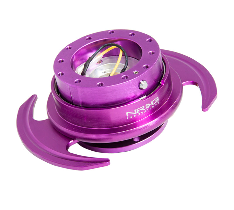 NRG SRK-650PP Quick Release Kit Gen 3.0 - Purple Body / Purple Ring w/Handles