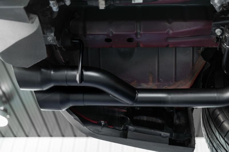MBRP S7211BLK 18-20 Ford Mustang GT 2.5in Black Coated Non Active Dual Axle Back Exhaust - 4in Dual Wall Tips