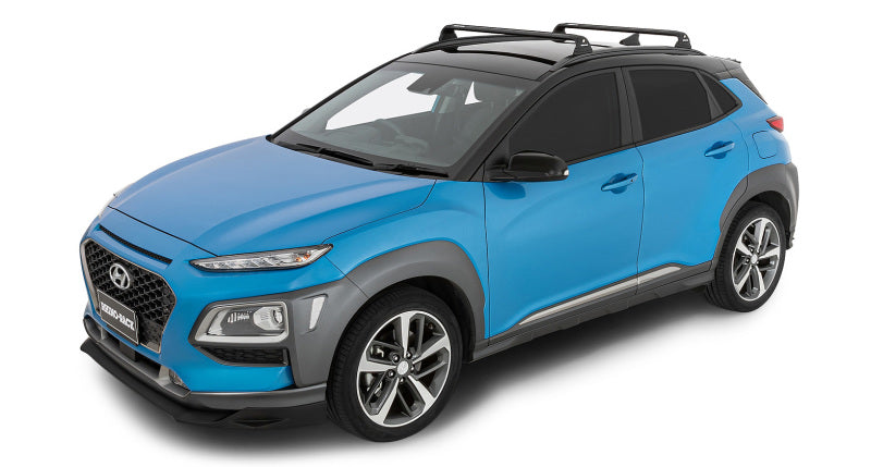 Rhino-Rack RVP69 18-22 Hyundai Kona 1st Gen 5 Door SUV w/Flush Rails Vortex RVP 2 Bar Roof Rack - Black
