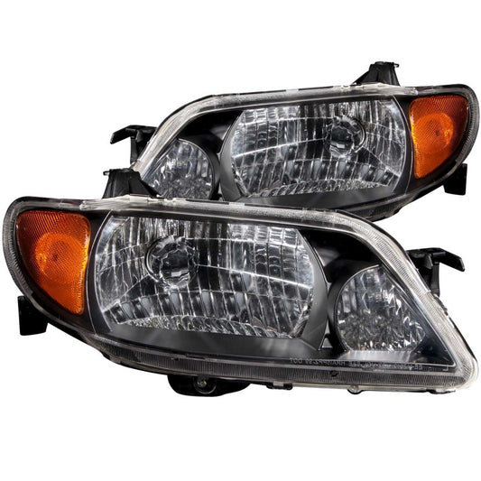 ANZO 121107 2001-2003 Mazda Protege Crystal Headlights Black