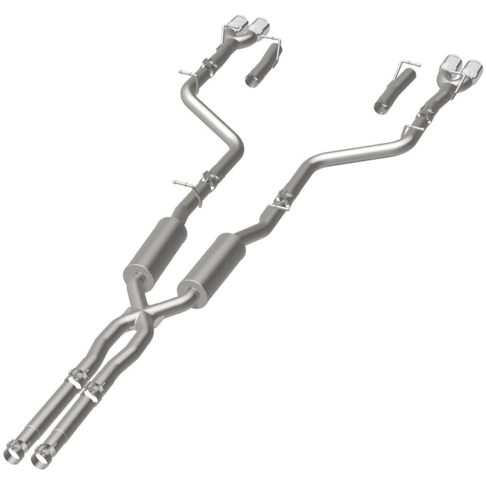 Magnaflow 19217 MagnaFlow Cat-Back, SS, 2.5in, Quad Split Rear 3.5in Tip 2015 Dodge Challenger 3.6L V6