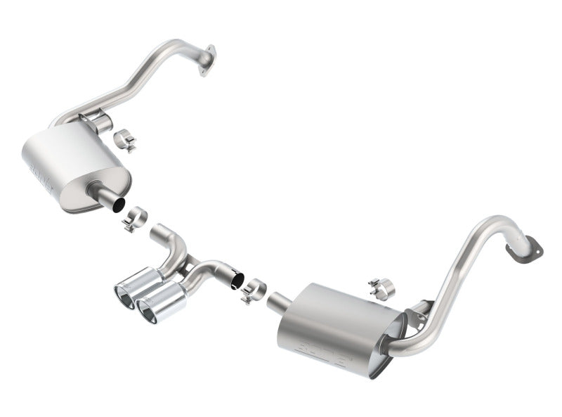Borla 140534 14-15 Porsche Cayman/Boxster (981) RWD 2Dr Dual Center Rear Exit Catback 4in Tip Exhaust Sys