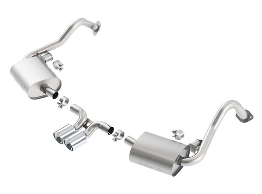Borla 140534 14-15 Porsche Cayman/Boxster (981) RWD 2Dr Dual Center Rear Exit Catback 4in Tip Exhaust Sys