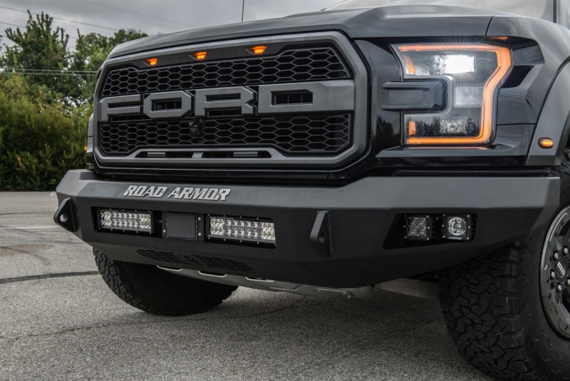 Road Armor 6171F0B-NW 17-20 Ford Raptor Stealth Front Non-Winch Bumper - Tex Blk