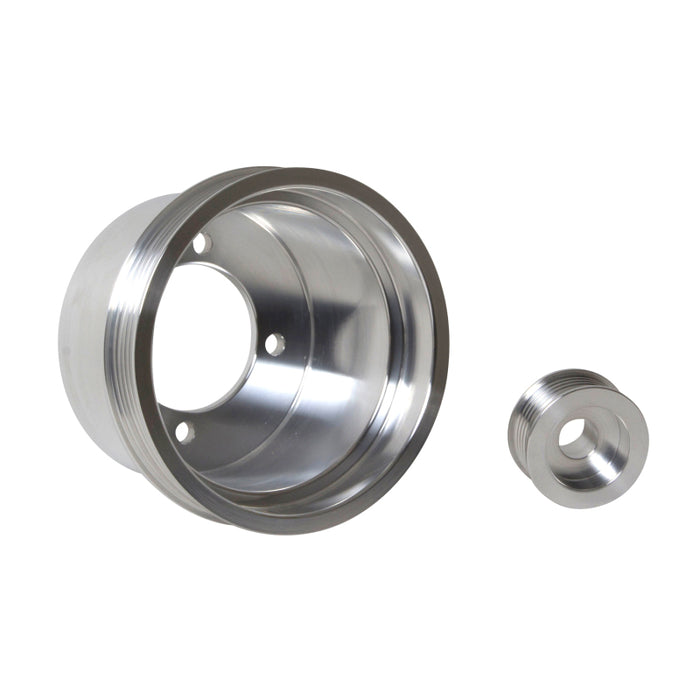 BBK 1619 94-98 Mustang 3.8 V6 Underdrive Pulley Kit - Lightweight CNC Billet Aluminum (2pc)