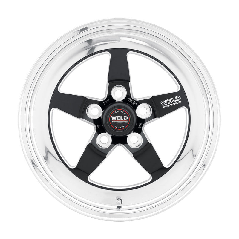 Weld 71MB-510B75A S71 15x10 / 5x4.75 BP / 7.5in. BS Black Wheel (Medium Pad) - Non-Beadlock