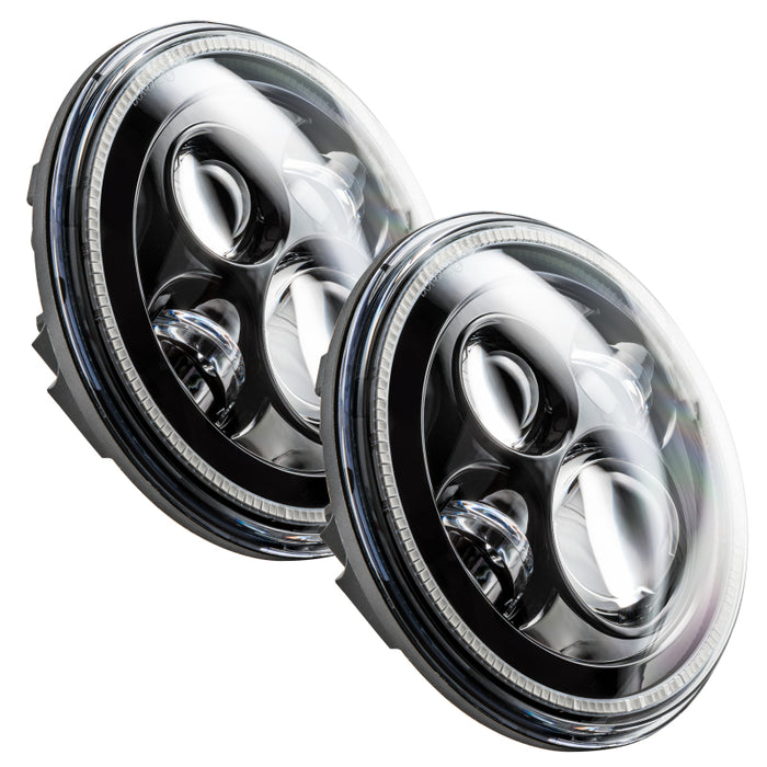 ORACLE Lighting 5769-504 Oracle 7in High Powered LED Headlights - NO HALO - Black Bezel